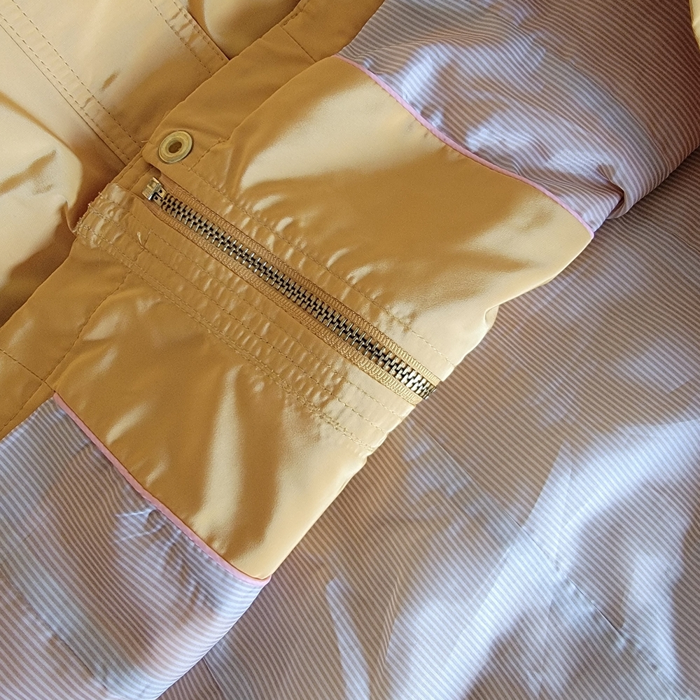 Women's Sz Petite Medium Charter Club Anorak Raincoat Yellow LIKE NEW - Picture 13 of 13